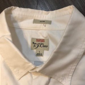 White Jcrew Slim Oxford